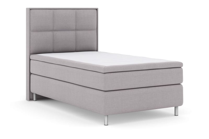Select No 5 Komplett Sängpaket 120x200 Medium Latex - Ljusgrå/Metall - Products - Möbler - Säng - Enkelsäng