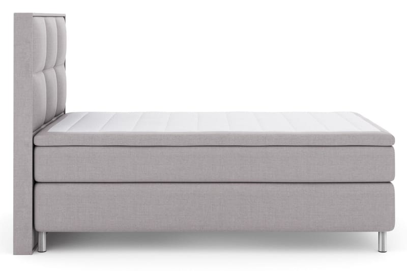 Select No 5 Komplett Sängpaket 120x200 Medium Latex - Ljusgrå/Metall - Products - Möbler - Säng - Enkelsäng