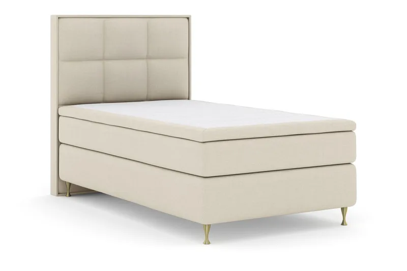 Select No 5 Komplett Sängpaket 120x200 Medium Watergel - Beige/Guld - Products - Möbler - Säng - Enkelsäng