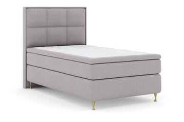 Select No 5 Komplett Sängpaket 120x200 Medium Watergel - Ljusgrå/Guld - Products - Möbler - Säng - Enkelsäng