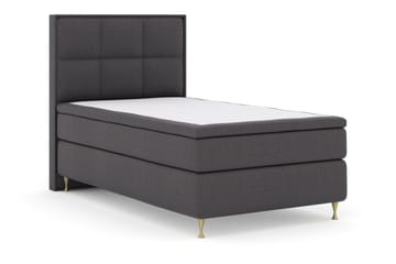 Select No 5 Komplett Sängpaket 120x200 Medium Watergel - Mörkgrå/Guld - Products - Möbler - Säng - Enkelsäng
