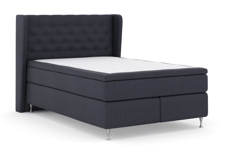 Select No 5 Komplett Sängpaket 140x200 Fast Watergel - Blå/Silver - Products - Möbler - Säng - Kontinentalsäng
