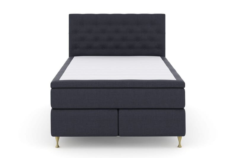 Select No 5 Komplett Sängpaket 140x200 Fast/Medium Latex, Blå/Guld