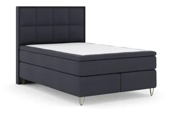 Select No 5 Komplett Sängpaket 140x200 Fast/Medium Latex - Blå/Metall V-form - Products - Möbler - Säng - Kontinentalsäng