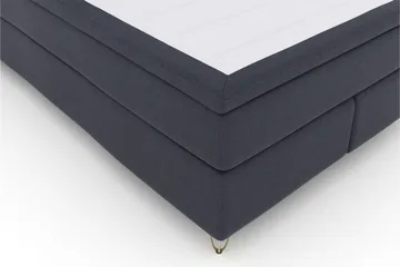 Select No 5 Komplett Sängpaket 140x200 Fast/Medium Latex - Blå/Metall V-form - Products - Möbler - Säng - Kontinentalsäng