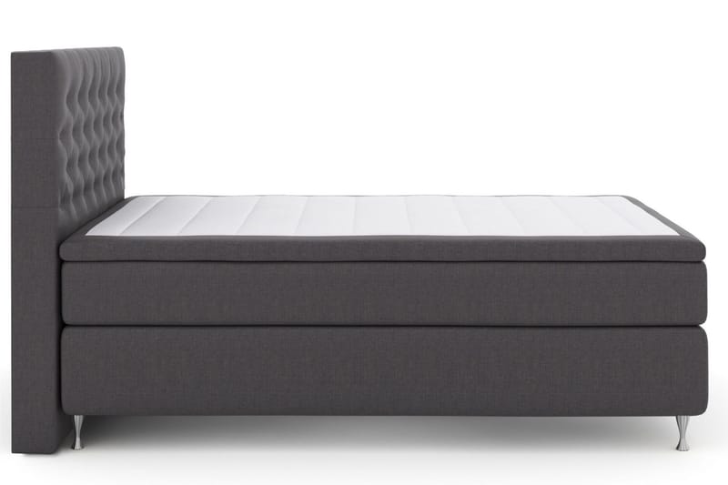 Select No 5 Komplett Sängpaket 140x200 Fast/Medium Latex - Mörkgrå/Silver - Products - Möbler - Säng - Kontinentalsäng