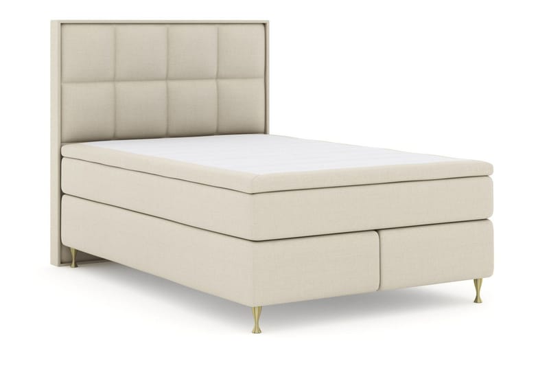 Select No 5 Komplett Sängpaket 140x200 Fast/Medium Watergel - Beige/Guld - Products - Möbler - Säng - Kontinentalsäng
