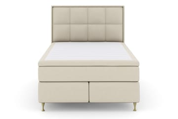 Select No 5 Komplett Sängpaket 140x200 Fast/Medium Watergel - Beige/Guld - Products - Möbler - Säng - Kontinentalsäng