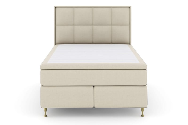 Select No 5 Komplett Sängpaket 140x200 Fast/Medium Watergel - Beige/Guld - Products - Möbler - Säng - Kontinentalsäng