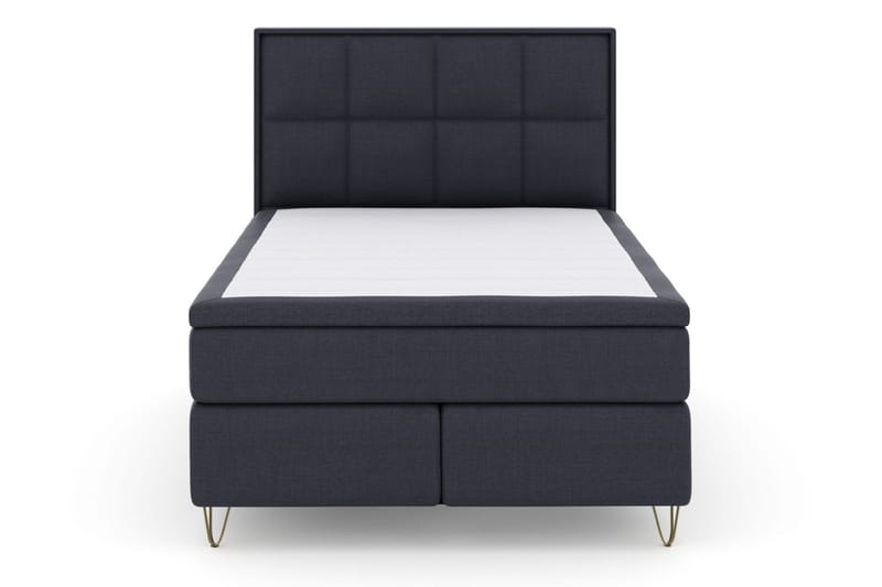 Select No 5 Komplett Sängpaket 140x200 Fast/Medium Watergel - Blå/Metall V-form - Products - Möbler - Säng - Kontinentalsäng