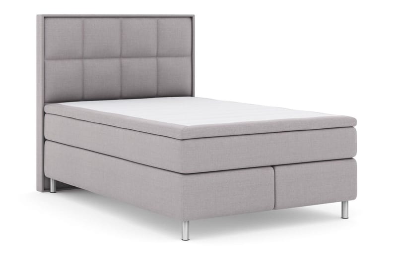 Select No 5 Komplett Sängpaket 140x200 Fast/Medium Watergel - Ljusgrå/Metall - Products - Möbler - Säng - Kontinentalsäng