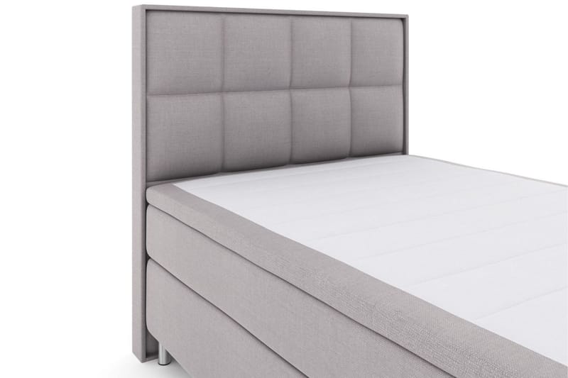 Select No 5 Komplett Sängpaket 140x200 Fast/Medium Watergel - Ljusgrå/Metall - Products - Möbler - Säng - Kontinentalsäng