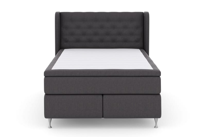 Select No 5 Komplett Sängpaket 140x200 Fast/Medium Watergel, Mörkgrå/Silver