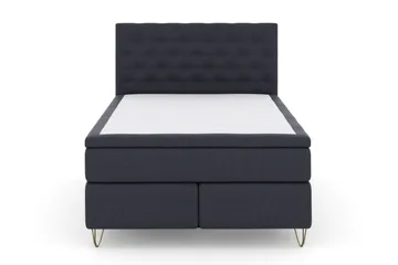 Select No 5 Komplett Sängpaket 140x200 Medium Latex - Blå/Metall V-form - Products - Möbler - Säng - Kontinentalsäng