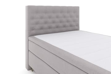 Select No 5 Komplett Sängpaket 140x200 Medium Latex - Ljusgrå/Metall V-form - Products - Möbler - Säng - Kontinentalsäng