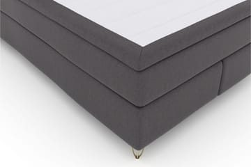 Select No 5 Komplett Sängpaket 140x200 Medium Latex - Mörkgrå/Metall V-form - Products - Möbler - Säng - Kontinentalsäng
