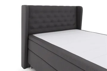 Select No 5 Komplett Sängpaket 140x200 Medium Watergel - Mörkgrå/Silver - Products - Möbler - Säng - Kontinentalsäng