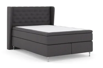 Select No 5 Komplett Sängpaket 140x200 Medium Watergel - Mörkgrå/Silver - Products - Möbler - Säng - Kontinentalsäng