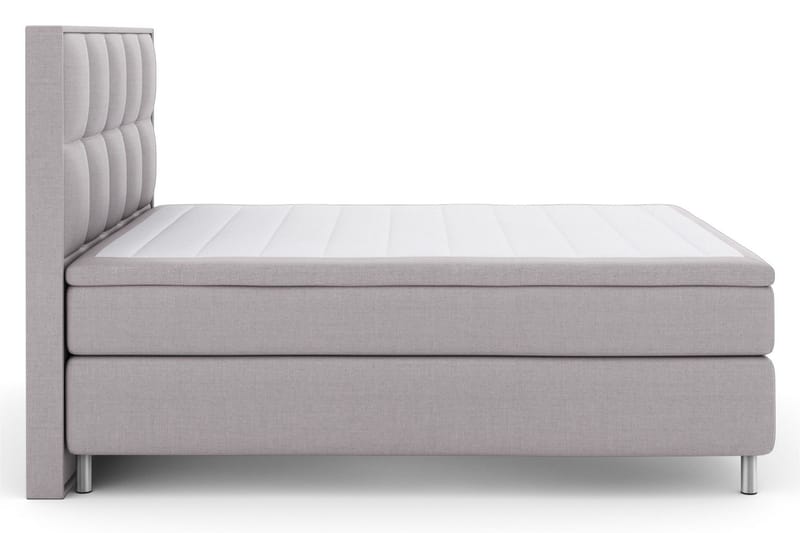 Select No 5 Komplett Sängpaket 160x200 Fast Latex - Ljusgrå/Metall - Products - Möbler - Säng - Kontinentalsäng