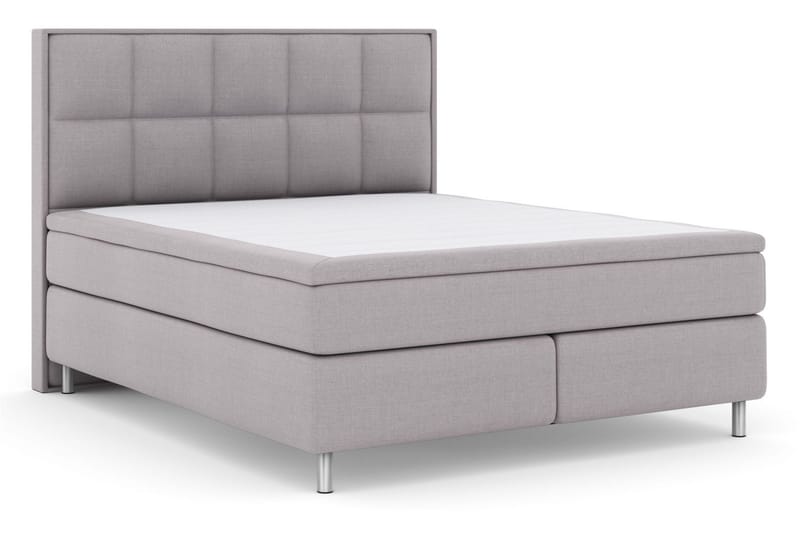 Select No 5 Komplett Sängpaket 160x200 Fast Latex - Ljusgrå/Metall - Products - Möbler - Säng - Kontinentalsäng