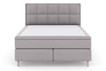 Select No 5 Komplett Sängpaket 160x200 Fast Latex - Ljusgrå/Metall - Products - Möbler - Säng - Kontinentalsäng