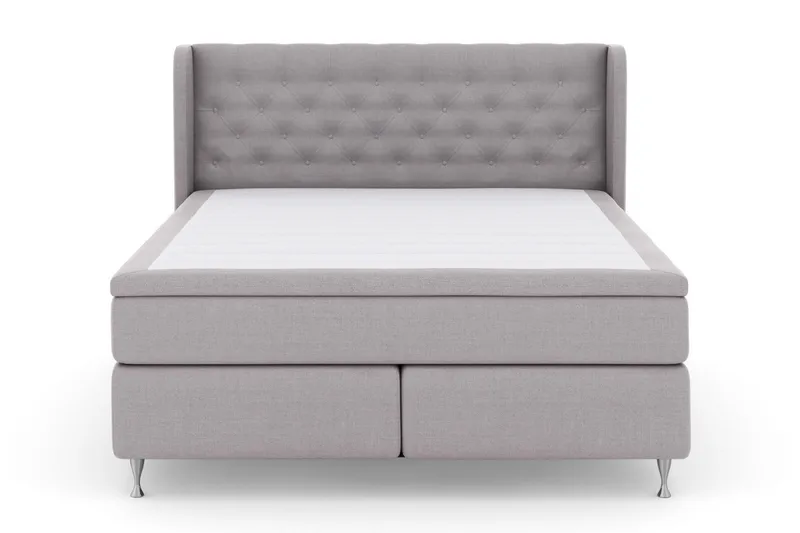 Select No 5 Komplett Sängpaket 160x200 Fast Watergel - Ljusgrå/Silver - Products - Möbler - Säng - Kontinentalsäng