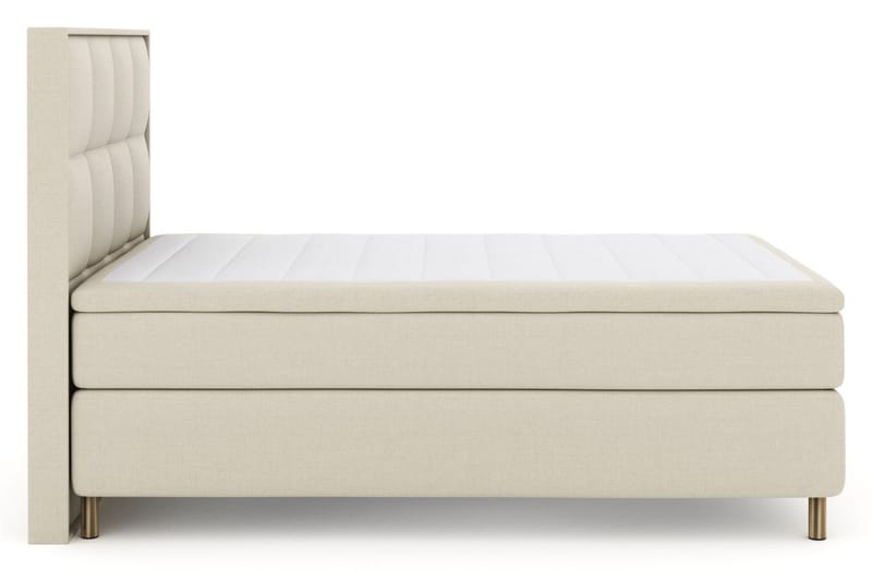 Select No 5 Komplett Sängpaket 160x200 Fast/Medium Watergel - Beige/Koppar - Products - Möbler - Säng - Kontinentalsäng