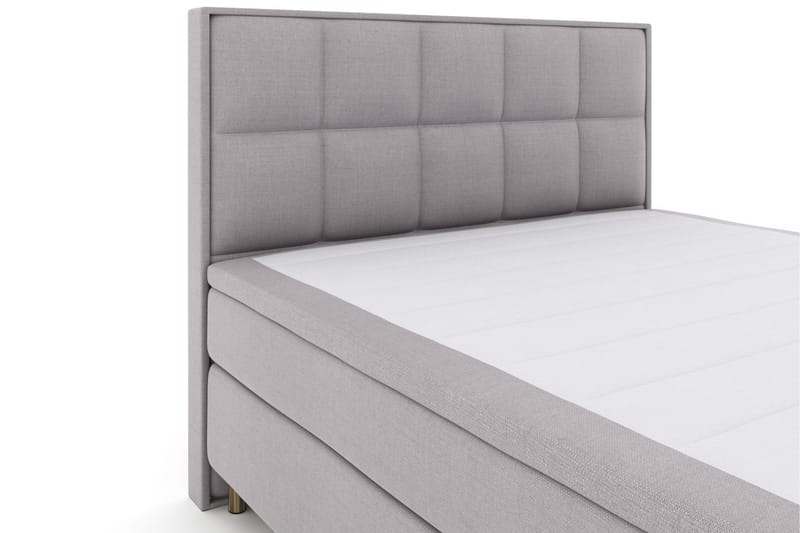 Select No 5 Komplett Sängpaket 160x200 Fast/Medium Watergel - Ljusgrå/Koppar - Products - Möbler - Säng - Kontinentalsäng