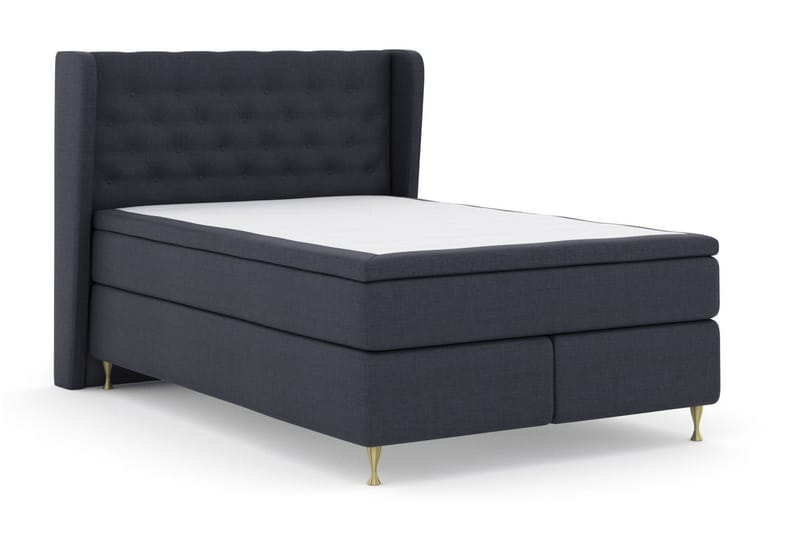 Select No 5 Komplett Sängpaket 160x200 Medium Watergel - Blå/Guld - Products - Möbler - Säng - Kontinentalsäng