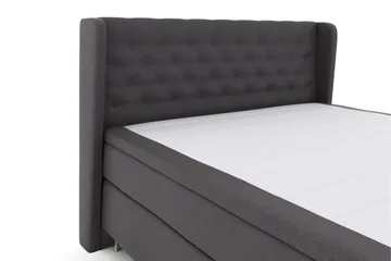 Select No 5 Komplett Sängpaket 160x200 Medium Watergel - Mörkgrå/Guld - Products - Möbler - Säng - Kontinentalsäng