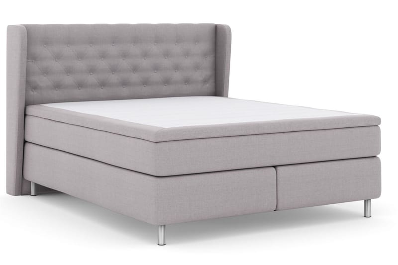 Select No 5 Komplett Sängpaket 180x200 Fast Latex - Ljusgrå/Metall - Products - Möbler - Säng - Kontinentalsäng