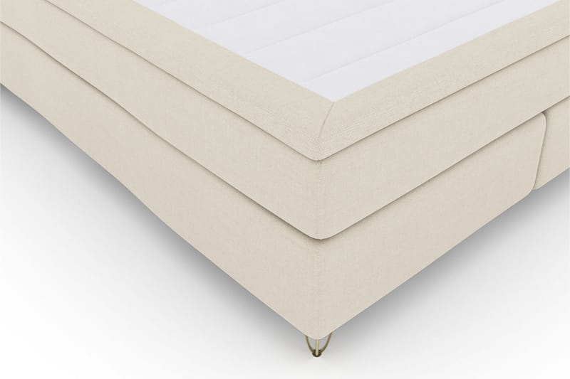 Select No 5 Komplett Sängpaket 180x200 Fast Watergel - Beige/Metall V-form - Products - Möbler - Säng - Kontinentalsäng