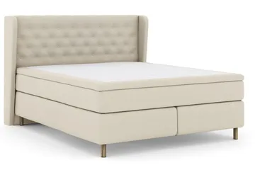 Select No 5 Komplett Sängpaket 210x210 Fast/Medium Watergel - Beige/Koppar - Products - Möbler - Säng - Kontinentalsäng