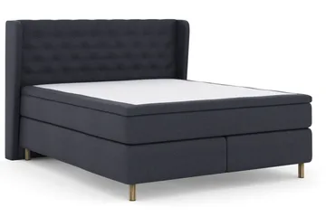 Select No 5 Komplett Sängpaket 210x210 Fast/Medium Watergel - Blå/Koppar - Products - Möbler - Säng - Kontinentalsäng