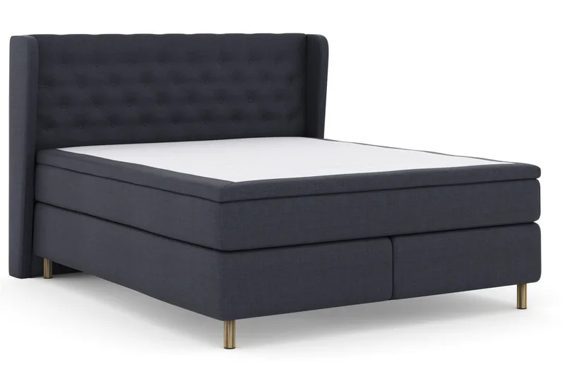 Select No 5 Komplett Sängpaket 210x210 Fast/Medium Watergel - Blå/Koppar - Products - Möbler - Säng - Kontinentalsäng