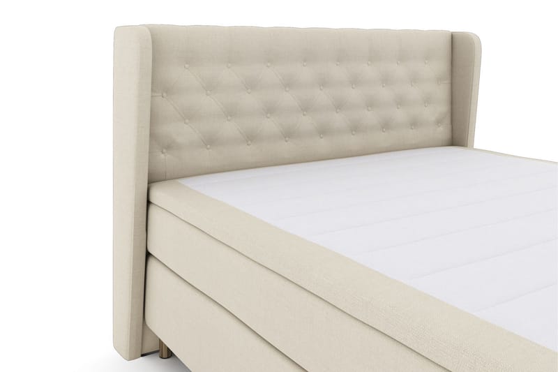 Select No 5 Komplett Sängpaket 210x210 Medium Latex - Beige/Koppar - Products - Möbler - Säng - Kontinentalsäng