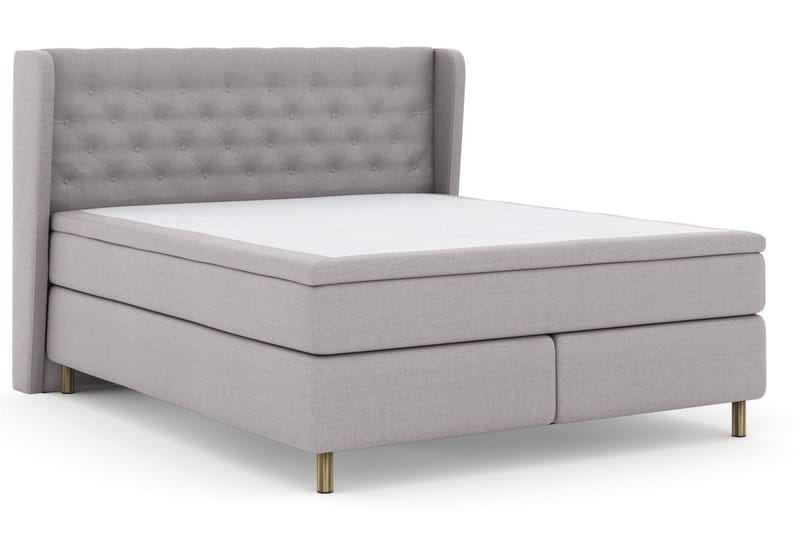 Select No 5 Komplett Sängpaket 210x210 Medium Latex - Ljusgrå/Koppar - Products - Möbler - Säng - Kontinentalsäng