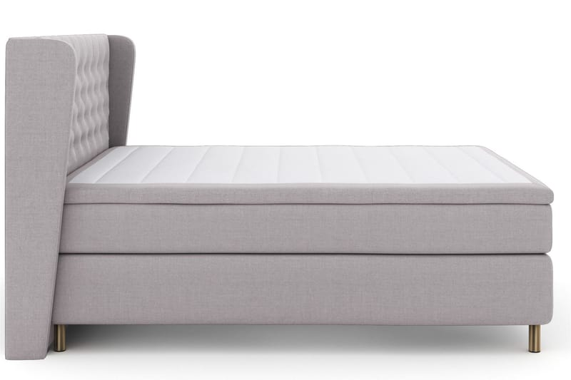 Select No 5 Komplett Sängpaket 210x210 Medium Latex - Ljusgrå/Koppar - Products - Möbler - Säng - Kontinentalsäng