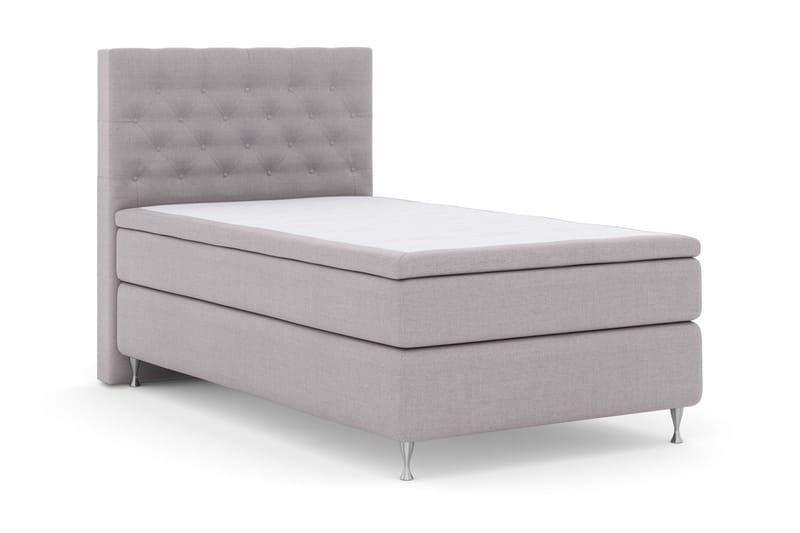 Select No 5 Kontinentalsäng 120x200 Fast Watergel - Ljusgrå/Silver - Products - Möbler - Säng - Enkelsäng