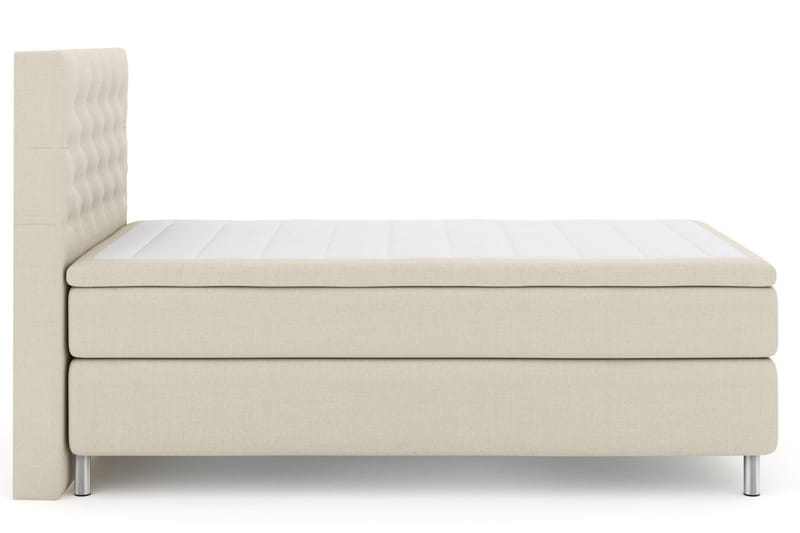 Select No 5 Kontinentalsäng 120x200 Medium Latex, Beige/Metall