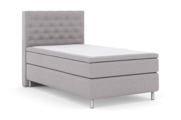 Select No 5 Kontinentalsäng 120x200 Medium Latex - Ljusgrå/Metall - Products - Möbler - Säng - Enkelsäng