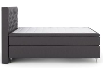 Select No 5 Kontinentalsäng 140x200 Fast/Medium Watergel - Mörkgrå/Silver - Products - Möbler - Säng - Kontinentalsäng