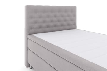 Select No 5 Kontinentalsäng 140x200 Medium Latex - Ljusgrå/Metall - Products - Möbler - Säng - Kontinentalsäng