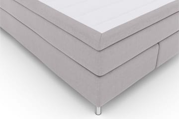 Select No 5 Kontinentalsäng 140x200 Medium Latex - Ljusgrå/Metall - Products - Möbler - Säng - Kontinentalsäng