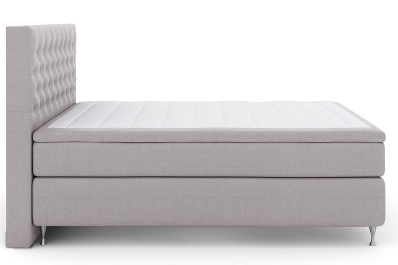Select No 5 Kontinentalsäng 160x200 Fast Watergel - Ljusgrå/Silver - Products - Möbler - Säng - Kontinentalsäng
