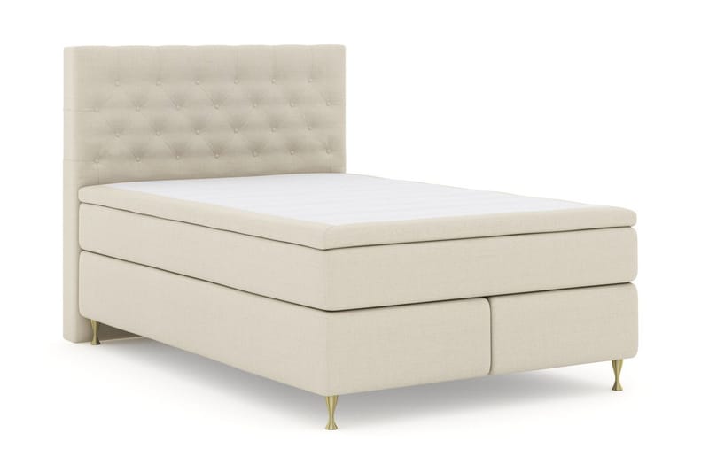 Select No 5 Kontinentalsäng 160x200 Fast/Medium Watergel - Beige/Guld - Products - Möbler - Säng - Kontinentalsäng