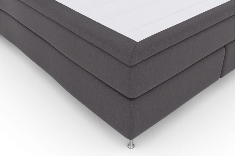Select No 5 Kontinentalsäng 210x210 Fast Watergel - Mörkgrå/Silver - Products - Möbler - Säng - Kontinentalsäng