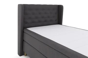 Select No 6 Komplett Sängpaket 120x200 Fast Latex/Memory - Mörkgrå/Koppar - Products - Möbler - Säng - Enkelsäng