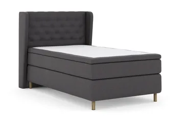 Select No 6 Komplett Sängpaket 120x200 Fast Latex/Memory - Mörkgrå/Koppar - Products - Möbler - Säng - Enkelsäng