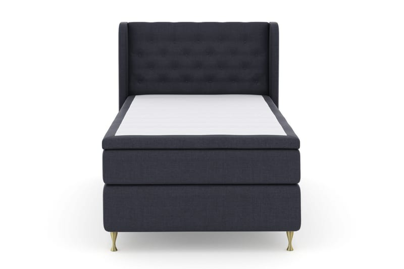 Select No 6 Komplett Sängpaket 120x200 Fast Memory/Pocket, Blå/Guld